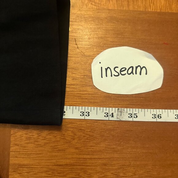 Y2K black pants Flirtatious Vintage 00s Black Wide-Leg - Picture 9 of 10